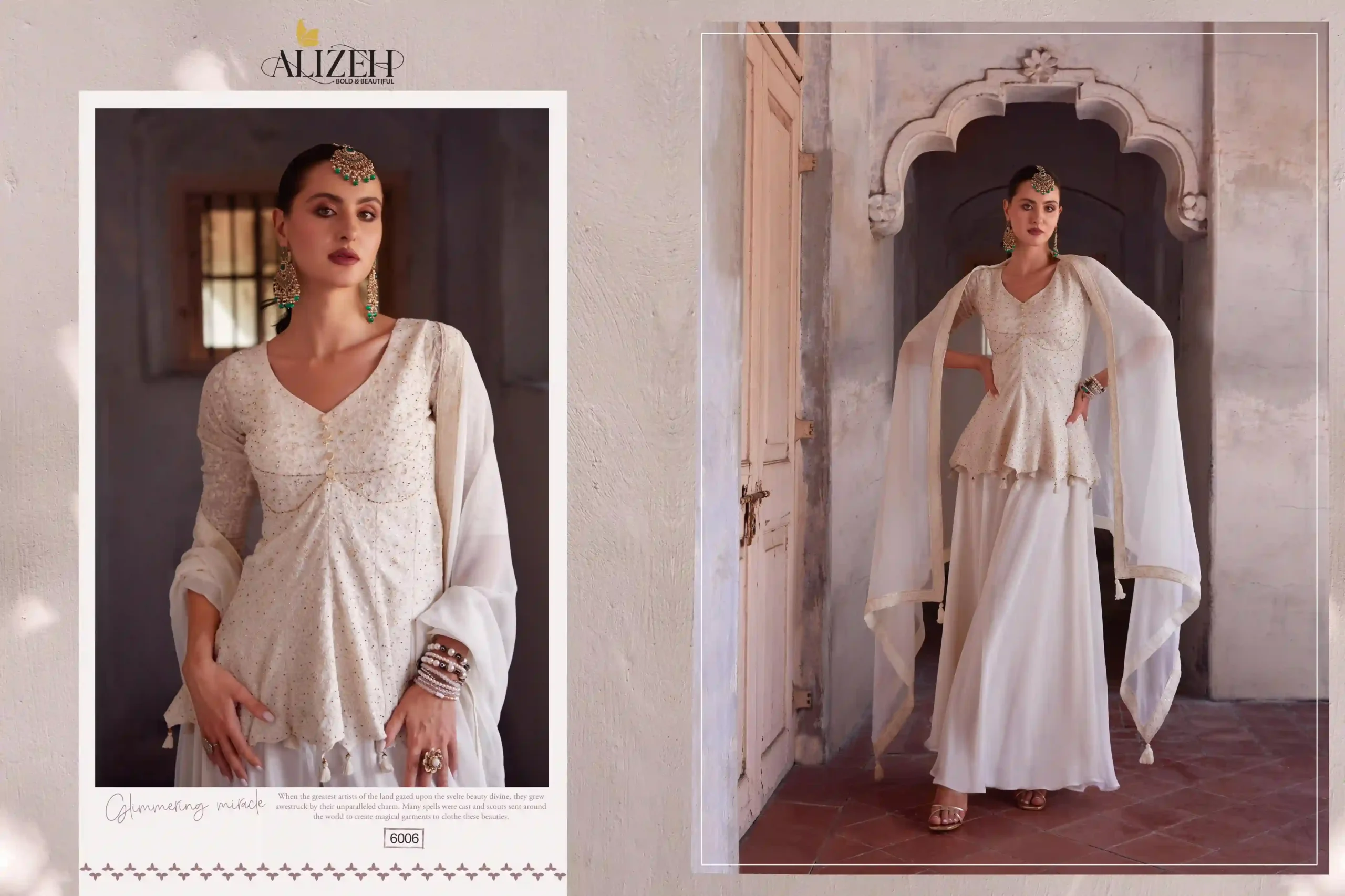 Alizeh Gulbahar 5 Georgette Wholesale Lehenga Catalog — Wholesale Lehenga, Alizeh wholesale from Surat — view 4